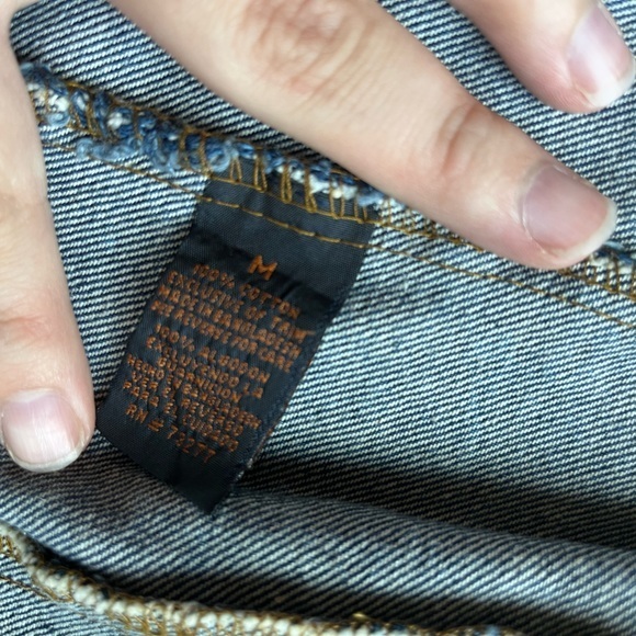 Vintage Rare One-OF-A-Kind‎ 70’s Acid Wash Denim Trucker Jacket Men’s M - Picture 4 of 14